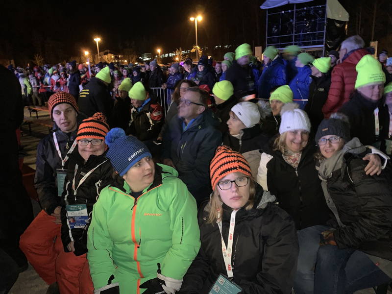Nationale Winterspiele 2020 Feiern bei den Special Olympics National Wintergames