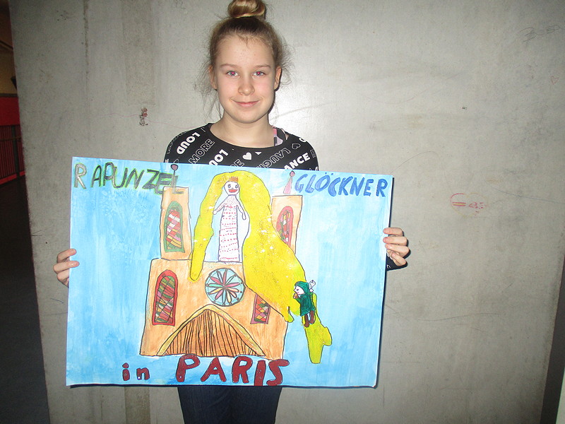 Rapunzel beim Glöckner in Paris Malwettbeweb